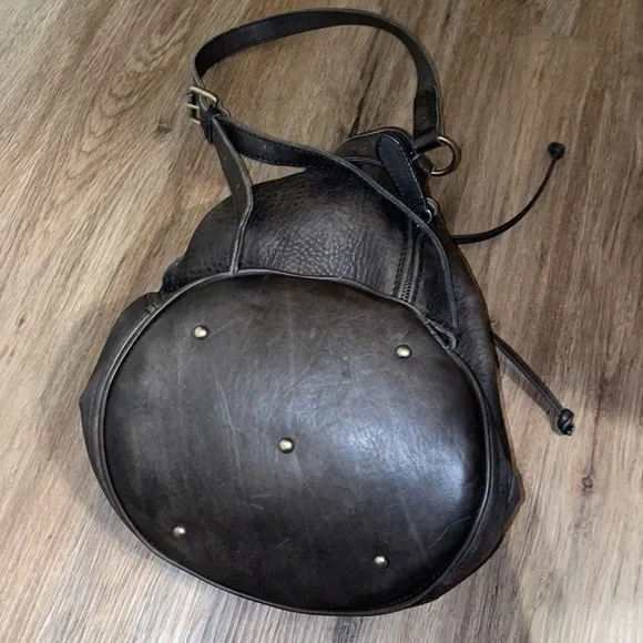 Frye leather bag drawstring backpack - Picture 2 of 5
